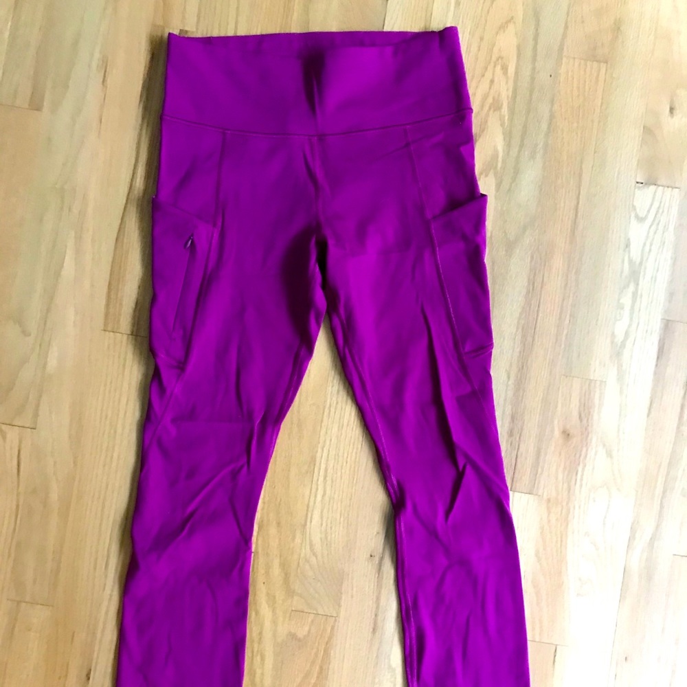 Athleta leggings magenta medium tall